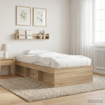 Voodiraam ladustamisega Sonoma tamm 80 x 200 cm Tehispuit