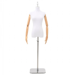 Reguleeritav 156-226 cm mannekeen alusega Naine PP Valge