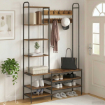 Riidenagi koos kingahoidjaga Vana puit 120,5 x 34 x 190 cm