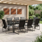 Aia s&ouml;&ouml;gilaudade komplekt 9 pcs Must ja Anthracite
