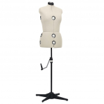 Reguleeritav kleidimannekeen, naine, kreemjas, m, suurus 40-46