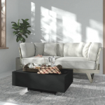 Diivanilaud, must, 85 x 55 x 31cm, tehispuit
