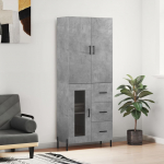K&otilde;rge kapp, betoonhall, 69,5 x 34 x 180 cm,tehispuit