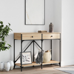 Konsoollaud, sonoma tamm, 100 x 39 x 78,5 cm, tehispuit