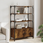 Raamaturiiul 3 korrust, suitsutamm, 70x30x109,5 cm, tehispuit