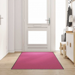 Uksematt muu roosa ja must 120 x 300 cm pol&uuml;amiid ja pvc