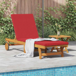 Lamamistool padjaga 1-isik pruun 63 x 199 x 85cm akaatsiapuit