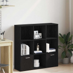 Raamatukapp must tamm 98 x 29 x 97,5 cm t&ouml;&ouml;deldud puit
