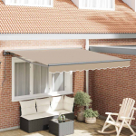 Sisset&otilde;mmatav varikatus beež 300x250 cm kangas