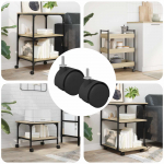 Ratastel 2 tk must 40,1 x 37,8 mm pp ja raud