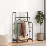 Riidepuu riiuliga vana puit 60 x 30 x 100,5 cm tehispuit