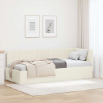 Nurgavoodi raam peaga cream 80 cm x 200 cm Samet