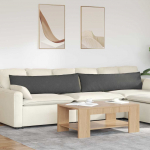 Diivanipadjad 2 tk tumehall 145 x 40 cm korter kangas