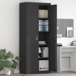 Hoiukapp 2 tk must 80 x 40 x 200 cm teras