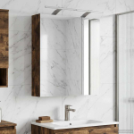 Vannitoa peeglikapp riiuliga Suitsetatud tamm 60 x 14,5 x 70 cm
