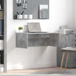 Seinale kinnitatud laud betoonhall 80 x 45 x 30 cm tehispuit