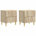 &Ouml;&ouml;kapp 2 pcs Sonoma tamm 43 x 34,5 x 48 cm Tehispuit