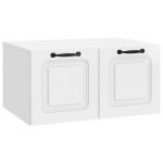 Rippuv TV kapp K&otilde;rgl&auml;ikega valge 59,5 x 41 x 30 cm Tehispuit