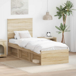 Voodiraam peatsiga Sonoma tamm 75 x 190 cm Tahke m&auml;nd