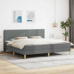 Voodiraam madratsiga peaga Tumehall 180 x 200 cm kangas