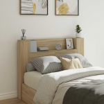 Peats riiuliga Sonoma tamm 140 x 16,5 x 103,5 cm Tehispuit