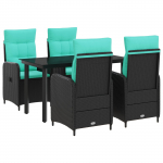 Diivanilaua komplekt 5 pcs PE rattan ja pulberkattega teras