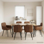 S&ouml;&ouml;gitoa Toolid 6 pcs Kunstsuede nahk Pruun 59 x 56,5 x 85 cm