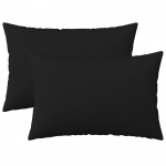 Diivanipadi 2 pcs HEERLEN Must 30 x 50 cm