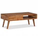 Diivanilaud toekast puidust, nikerdatud sahtliga 100 x 50 x 40cm