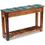 Konsoollaud taastatud puidust 120 x 30 x 76 cm