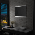 Vannitoa LED-seinapeegel puutetundliku anduriga 80 x 60 cm