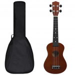 Sopran ukulele komplekt kotiga lastele naturaalne 23"
