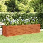 Taimekast, rooste, 320x80x77 cm, corten-teras