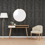 Seinapaneelid 48 tk, must, 50 x 50 cm, xps 12 m&sup2;, kivi