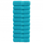 Premium-klassi pesur&auml;tikud SOLUND 10 tk t&uuml;rkiissinine 30 x 30 cm 600 g/m&sup2;