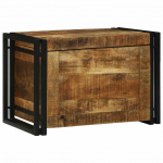 Hoiukast pruun ja must 60 x 40 x 41 cm tugev mango puu