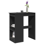 Baarilaud riiulitega, must, 90x47,5x103,5 cm, tehispuit