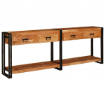 Konsoollauad sahtliga 2 tk pruun 200 x 33 x 75 cm akaatsiapuit