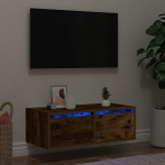 TELERIALUS LED-TULEDEGA, SUITSUTATUD TAMM, 75X35,5X25 CM