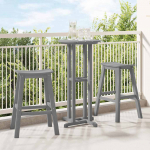 Baaritool 2 tk Helehall 52 x 43 x 73,5 cm HDPE