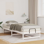 Voodiraam Valge 90 x 210 cm Tahke m&auml;nd