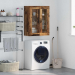 Seinakapp vana puit 69,5 x 34 x 90 cm kunstlik puit ja klaas