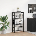 Raamatukapp Must tamm 60 x 29,5 x 115 cm Tehispuit
