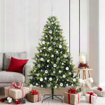 Tehis hingedega j&otilde;ulupuu 300 LED-iga Roheline 180 cm PVC ja PE