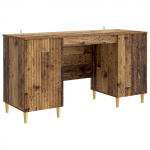 Laud riiuliga uksega Vana puit 142,5 x 50 x 75 cm Tehispuit