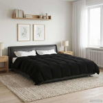 T&auml;ispika aasta tekk Rapistatud Must 200 x 220 cm Mikrokiud