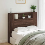 Peats riiuliga Pruun tamme 120 x 16,5 x 103,5 cm Tehispuit