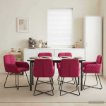 S&ouml;&ouml;gitoa Toolid 6 pcs Samet Veinpunane 59 x 56,5 x 86 cm