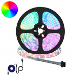 LED Ribad 12 pcs Must ja l&auml;bipaistev 5500 mm Vask ja plastik