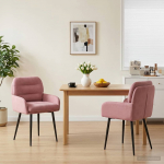 S&ouml;&ouml;gitoa Toolid 2 pcs Samet Roosa 59 x 59,5 x 90 cm